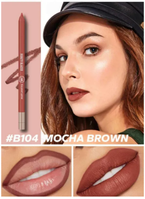 Picture of BEAUTY GLAZED Waterproof Matte Lip Liner Pencil #B104 MOCHA BROWN