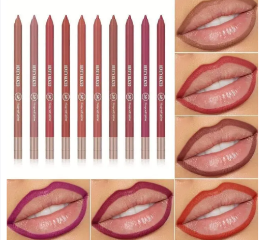 Picture of BEAUTY GLAZED Waterproof Matte Lip Liner Pencil #B107 DARK BROWN