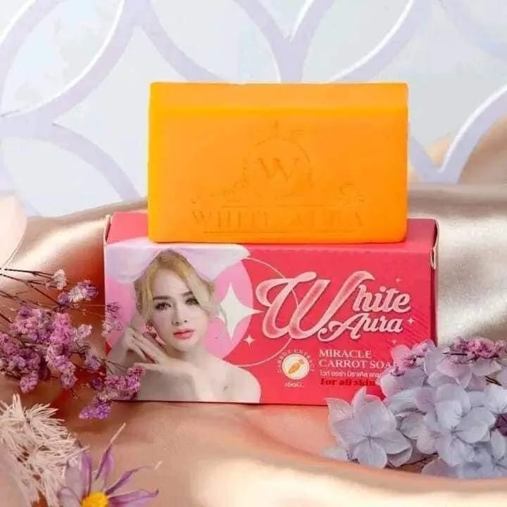Picture of White aura miracle carrot soap 160gm