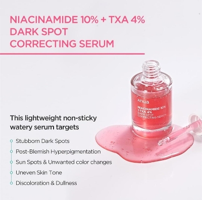 Picture of Anua Dark Correcting Essence / 10% Niacinamide+ 4% Tranexamic For Post-Acne Marks Acne Hyperpigmentation And Even Skin Tone 30ml (original)