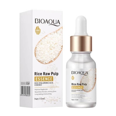 Picture of BIOAQUA Rice Raw Pulp Essence, Hyaluronic Acid Rice SerumImprove Hyperpigmentation, Boost Collagen, Vitality Shrink Pores Skin Care-15ml