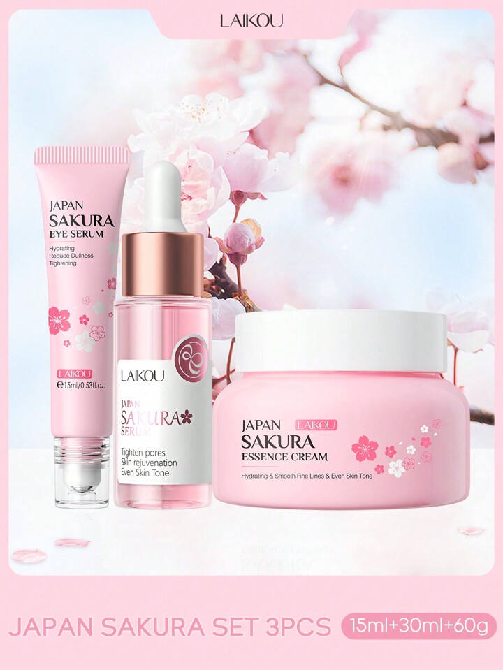 Picture of Laikou Japan Sakura Skin Care Set - 3 pcs