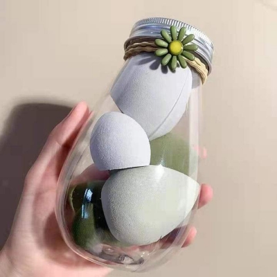 Picture of Sponges Makeup 6pcs Beauty Blender Makeup Puff Set With Bottle