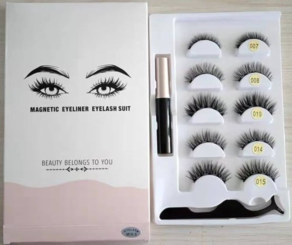Picture of Magnetic Eyeliner Eyelash Suit 5 pairs of false eyelash