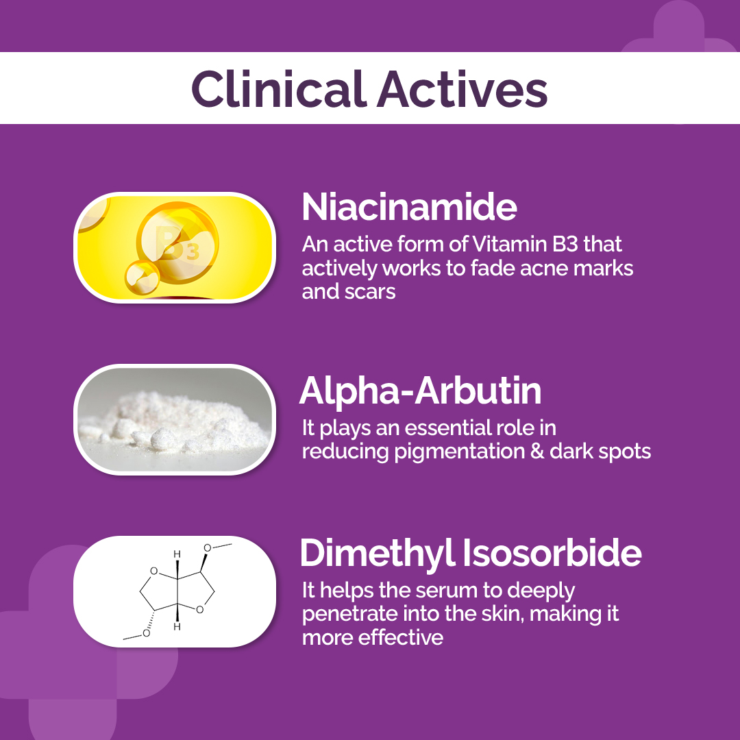 Picture of The Derma Co 5% Niacinamide Daily Face Serum with Alpha Arbutin & Multivitamin for Clear & Spotless Skin - 30ml