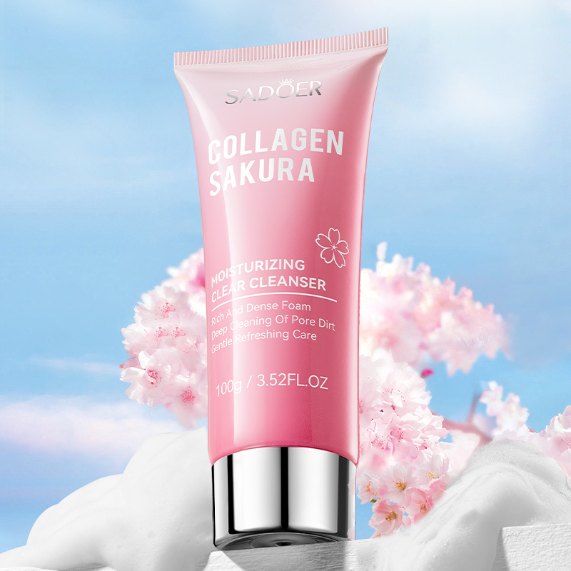 Picture of SADOER Collagen Sakura Moisturizing Clear Face Cleanser- 100g