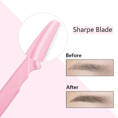 Picture of Eyebrow Razors Facial Hair Remover Shaver Trimmer Shaper for Women - 3Pcs
