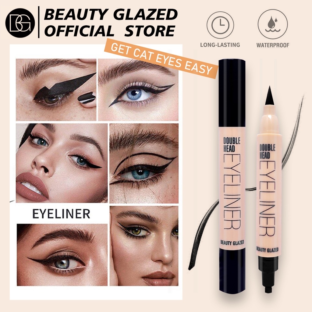 Picture of BEAUTY GLAZED Double Head Waterproof Eyeliner Stamp Pen