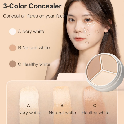 Picture of Sweet Mint Concealer Palette 3 Color Long lasting High Coverage concealer