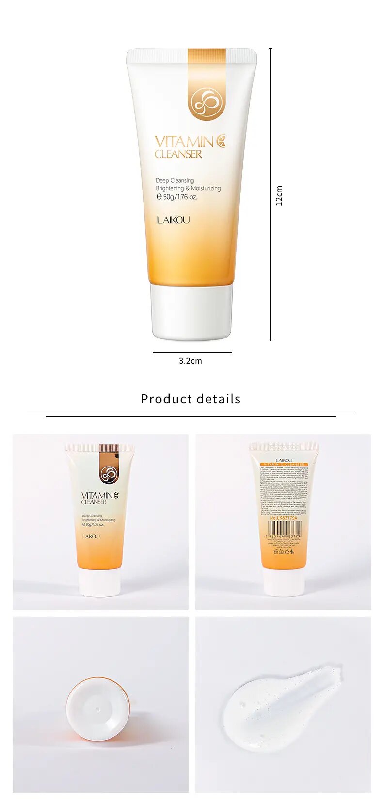Picture of Laikou Vitamin C Cleanser - 50g - Face Wash
