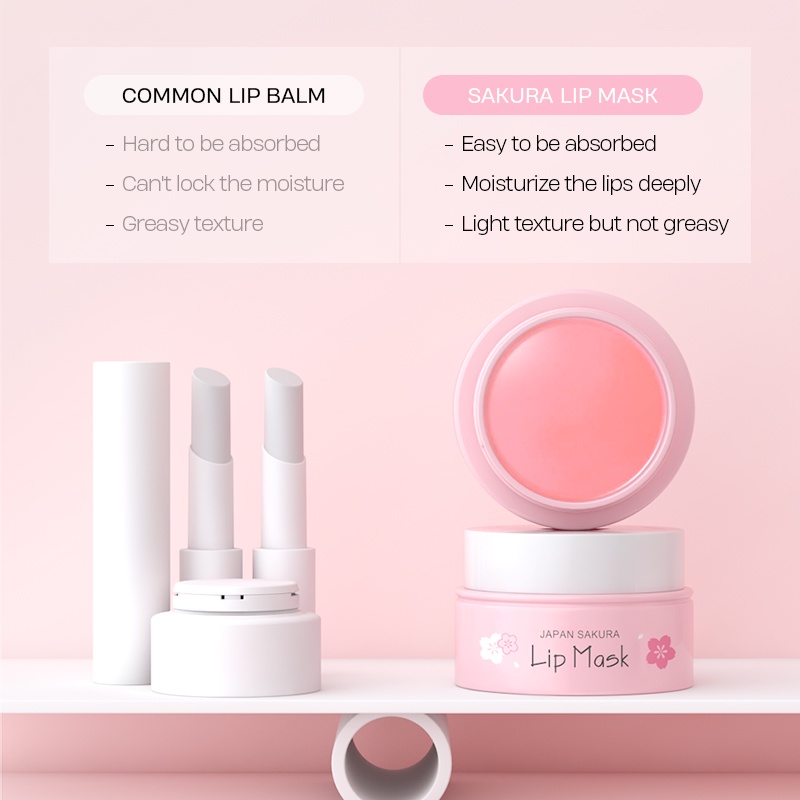 Picture of LAIKOU - Japan Laikou Sakura lip mask & lips care - 8gm
