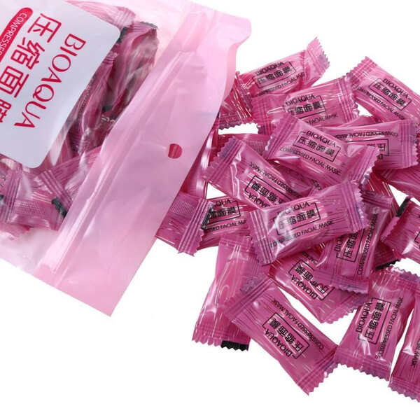 Picture of BioAqua Compressed Candy Facial Mask (50 Pcs)