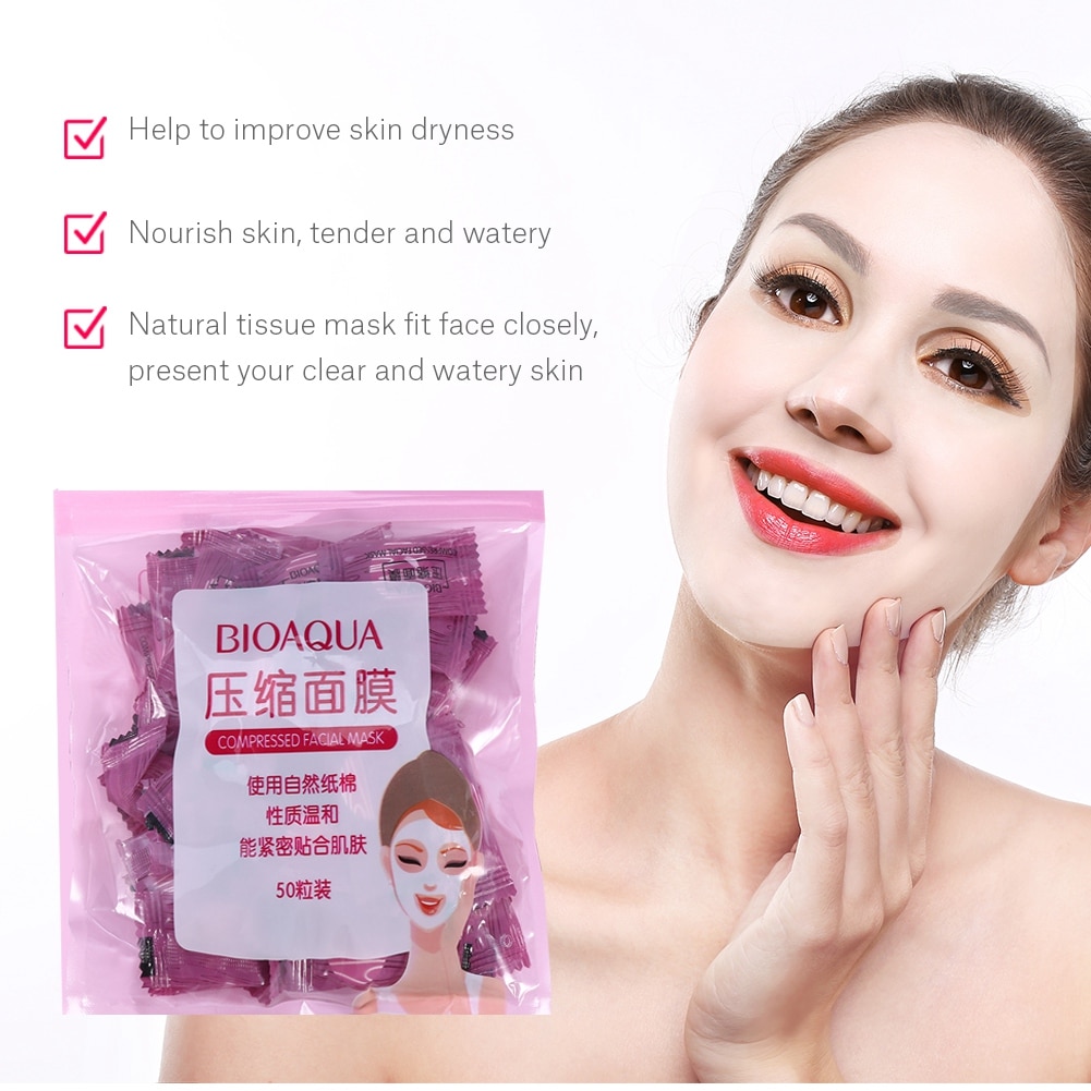 Picture of BioAqua Compressed Candy Facial Mask (50 Pcs)