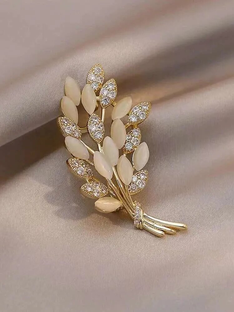 Picture of Rhinestone Decor Ear Of Wheat Design Brooch- Innovative Preferable - Low Hassle and Maintenance