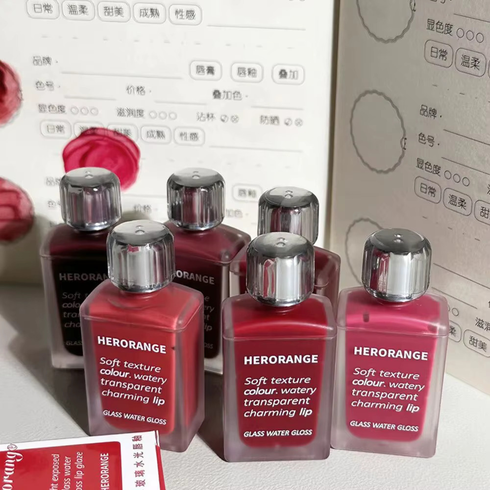 Picture of Herorange soft textured coloured glass mirror lip glaze