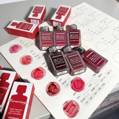 Picture of Herorange soft textured coloured glass mirror lip glaze