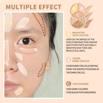 Picture of Beauty Glazed Softly 3 colors Concealer Palette