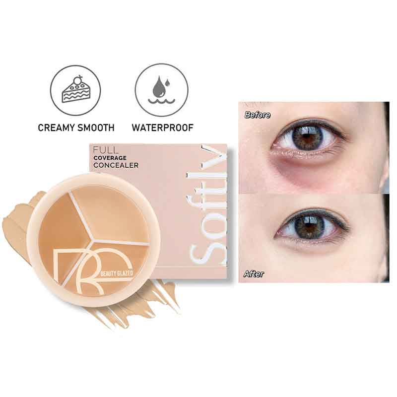 Picture of Beauty Glazed Softly 3 colors Concealer Palette