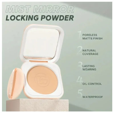 Picture of Beauty Glazed Face Powder 24h Oil Control Matte Flawless Full Coverage Velvet Compact