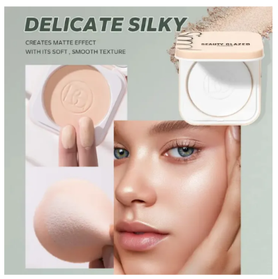 Picture of Beauty Glazed Face Powder 24h Oil Control Matte Flawless Full Coverage Velvet Compact
