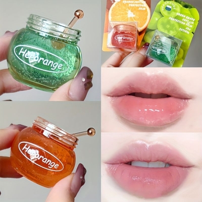 Picture of HERORANGE cute repairing jar lipmask