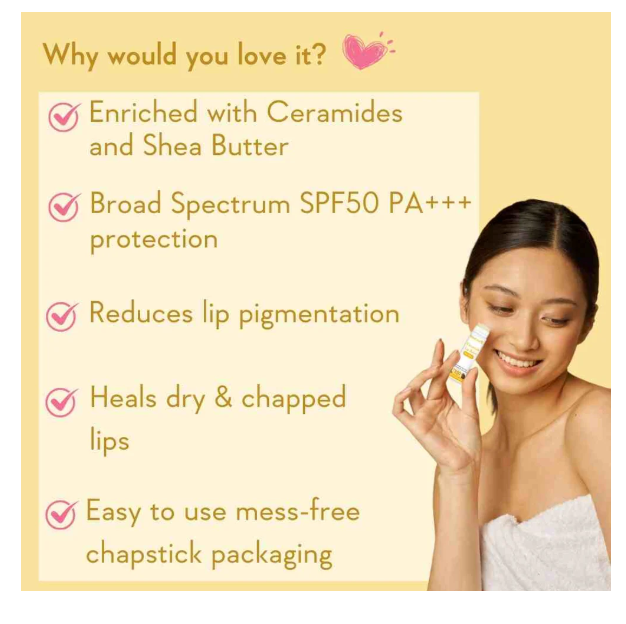 Picture of Ceramide Lip Balm with SPF 50 PA+++ (Untinted)
