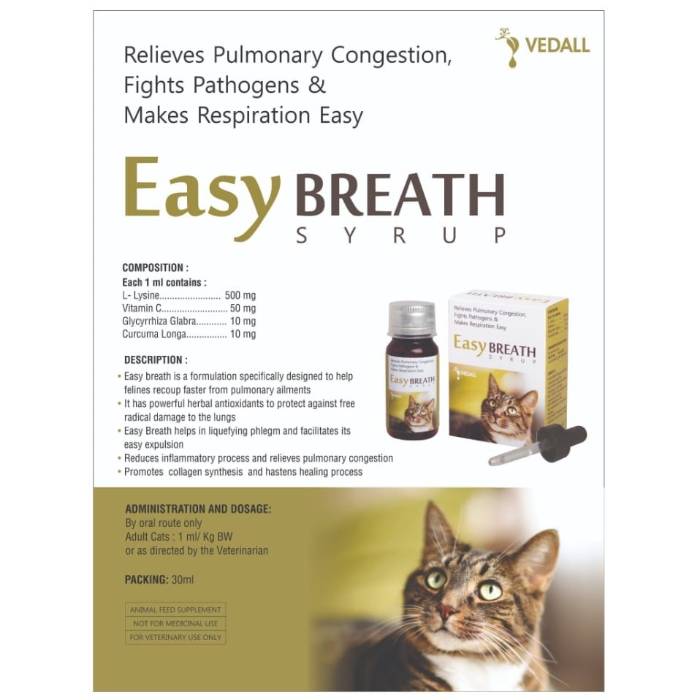 Picture of Easy Breath Syrup for Cats 30ml