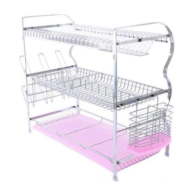 Picture of 3 Layer Dish Drainer And Kitchen Rack - Kitchen Essentials With This Multi-Functional Dish Drainer And Kitchen Rack