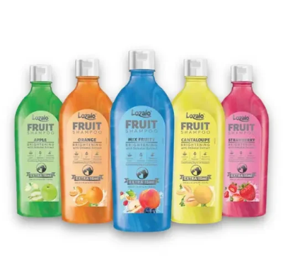 Picture of Lozalo Fruit Pet Shampoo 200 ml, Cantaloupe, pH Balanced, Paraben Free Conditioning Shampoo for Dogs & Cats of All Breeds, Controls Bad Odour & Keep Pets Calm, Brightening with Shikakai Extract