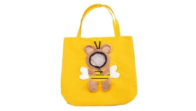 Picture of Outgoing Travel Pet Carriers Cute Bee Design Portable Breathable Carrier Bags Tote Bag Pets Handbag For Cats Dogs