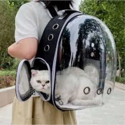 Picture of Transparent Cat Carrying Bags Space Breathable Pet Backpack Portable Puppy Pets Backpack Transport Carrier Space Capsule Dog Bag