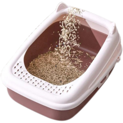 Picture of Cat Ear Shaped Large Cat Litter Box (Bangla)