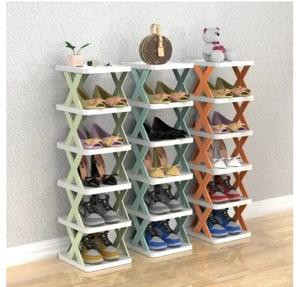 Picture of New multi-functional household foldable shoe cabinet, home balcony toy foldable storage unit