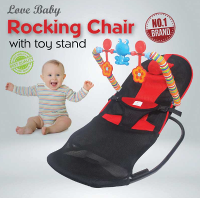 Picture of Adjustable Love Baby Rocking Chair with Toy Stand