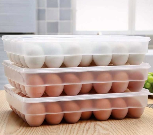 Picture of 34 Grid Egg Storage Box | Kitchen Food Storage & Dispenser for Home & Office