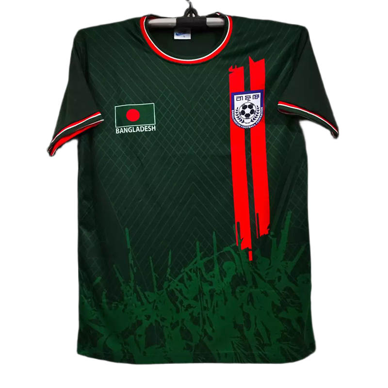 Picture of Bangladesh Football Jersey P- Short Sleeve Football Jersey - Show Your Support With The Bangladesh Short Sleeve Football Jersey
