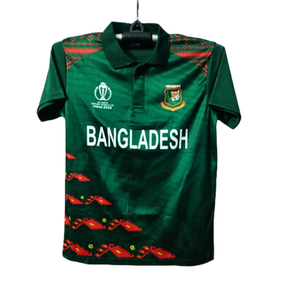Picture of বাংলাদেশ t20 বিশ্বকাপের জার্সি 2022. শর্ট স্লিভ কলার ক্রিকেট জার্সি - bangladesh cricket jersey