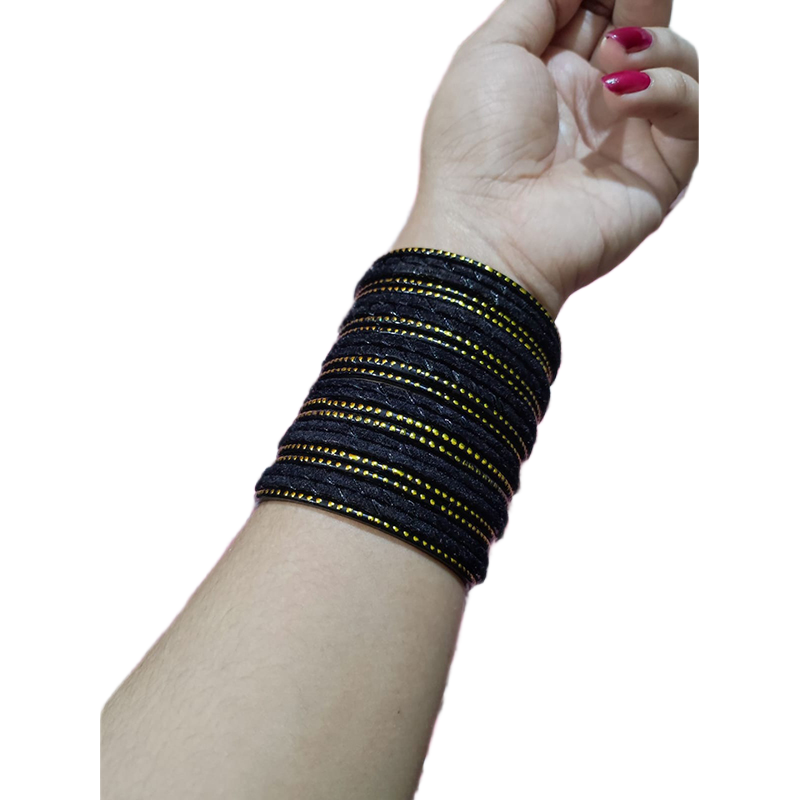 Picture of 1set 24pis Velvet kacher bangles /bridal bangles bracelets package bangles for girls