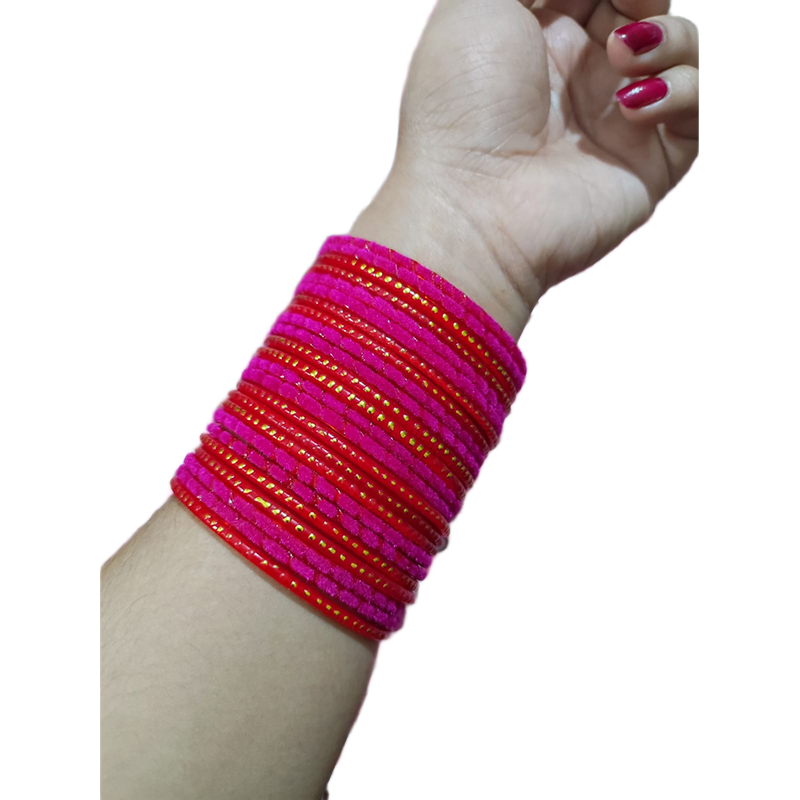 Picture of 1set 24pis Velvet kacher bangles /bridal bangles bracelets package bangles for girls