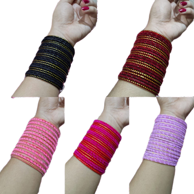 Picture of 5pis combo Velvet kacher bangles /bridal bangles bracelets package bangles for girls