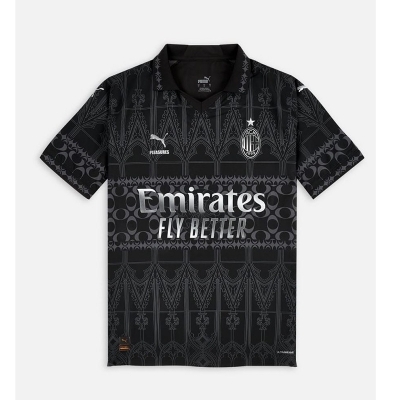 Picture of AC Milan 4th Jersey 24/25 | AC Milan Black Jersey | AC Milan white Jersey 2024 New Jersey Football Jersey Short Sleep Jersey