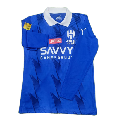 Picture of Al Hilal Jersey - Full Sleeve Collar al-hilal Jersey for Man - Football Jersey