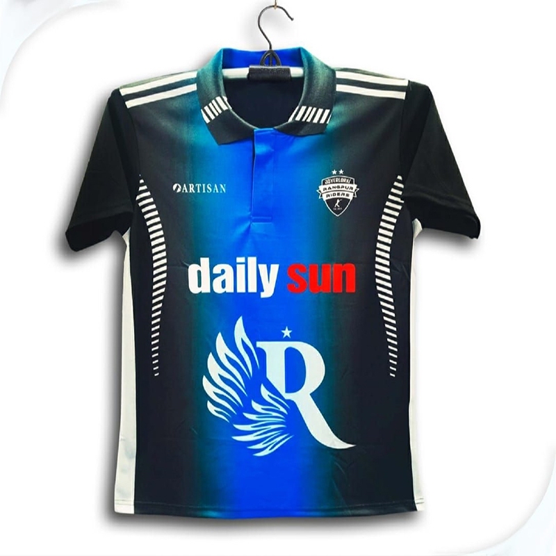 Picture of Rangpur Rangers BPL collar Short Sleeve Polo Cricket Jersey For Man - BPL short Sleeve T Shirt - Rangpur Jersey 2025-25