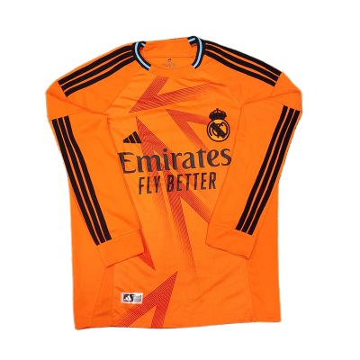 Picture of Real Madrid collar Full Sleeve Jersey Premium Quality Jersey embroidery logo Jersey new Jersey