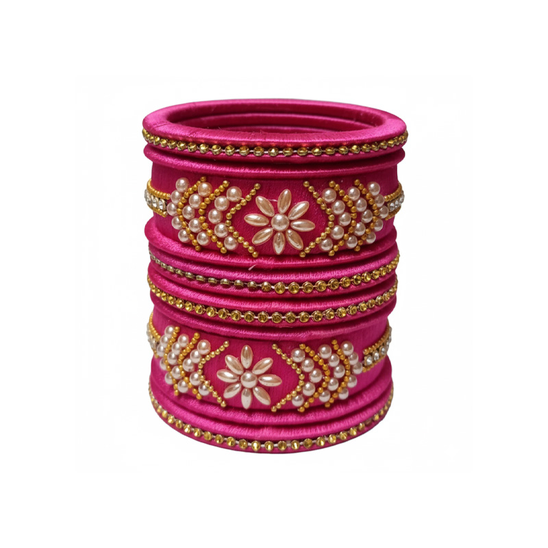 Picture of Silk thread reshmi bangle Churi bracelets for women and girls fashion