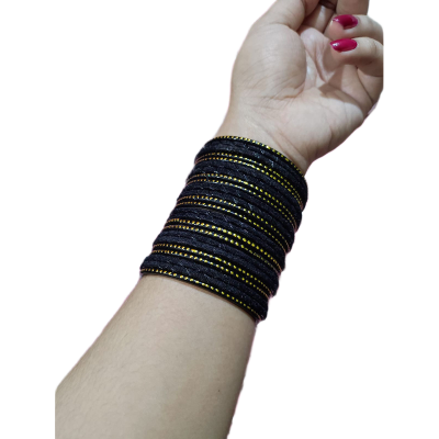 Picture of 1set 24pis Velvet kacher bangles /bridal bangles bracelets package bangles for girls