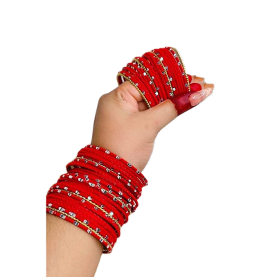 Picture of Barbi metal velvet bangles /exclusive fashionable bangles set -52 pcs for women /girls