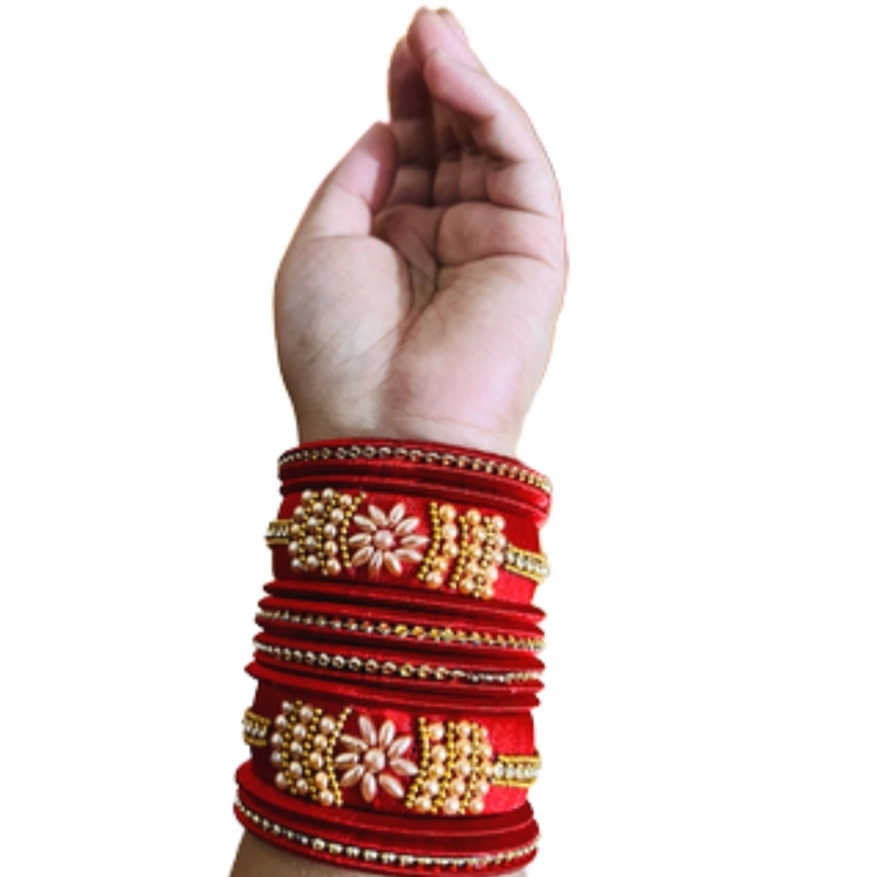 Picture of Silk thread reshmi bangle Churi bracelets for women and girls fashion