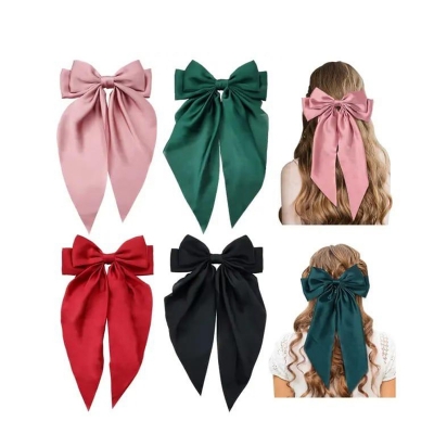 Picture of Korean Fashion Plaid Butterfly Bow Hairpin Girl Hair Accessories for Women