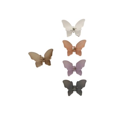 Picture of Summer Sweet Fairy Butterfly Hairpin Clip Gradient Tie-Dye Acetate Hair Claw Styling Tools Barrettes for Women Hair Accessories